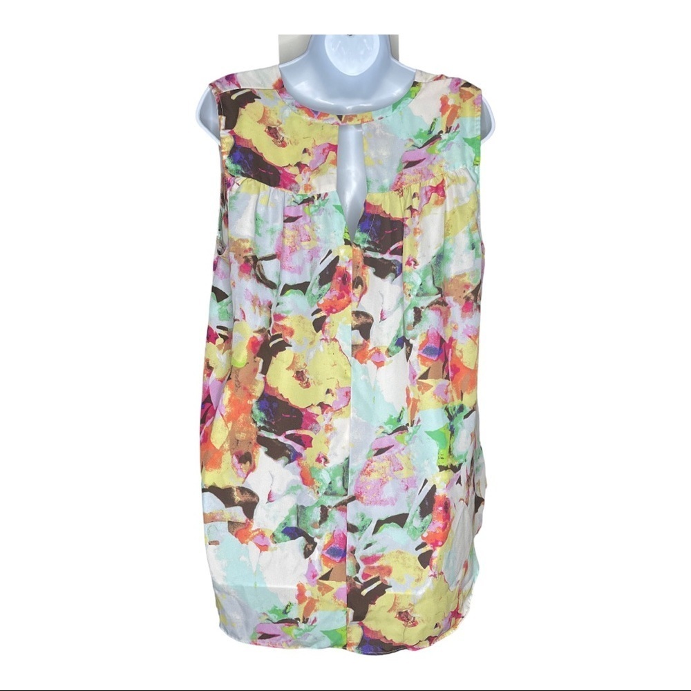 Violet + Claire Plus Size Floral Hi-Lo Slinky Top 1X - Picture 3 of 7